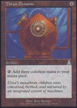 1x Thran Dynamo Light Play, English Urza's Destiny MTG Magic - Image 1