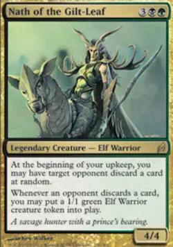 1x Nath of the Gilt-Leaf Heavy Play, English Lorwyn MTG Magic - Image 1