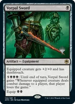 1x Vorpal Sword - Promo Pack NM-Mint, English Planeswalker Stamped MTG Magic - Image 1