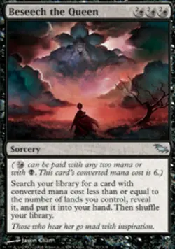 1x Beseech the Queen Moderate Play, English Shadowmoor MTG Magic - Image 1