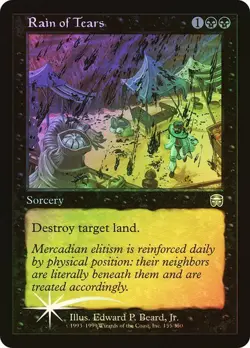 Mercadian Masques MTG FOIL Rain of Tears Magic - Image 1