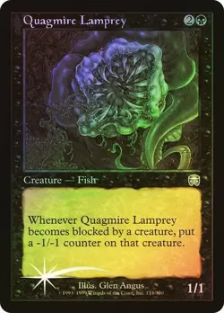Mercadian Masques MTG FOIL Quagmire Lamprey Magic - Image 1