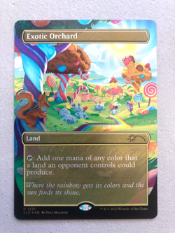 Mtg Carte Magic Secret Lair Exotic Orchard English FOIL 90's Binder NM - Image 1