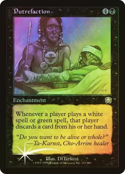 Mercadian Masques MTG FOIL Putrefaction Magic - Image 1