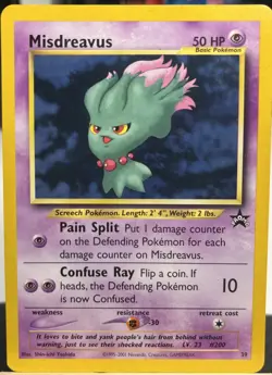 Pokemon Misdreavus Black Star Promo # 39 NM 1995-2001 - Image 1