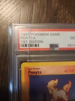 1999 POKEMON BASE SET 1ST EDITION PONYTA #60 PSA 10. - Image 4