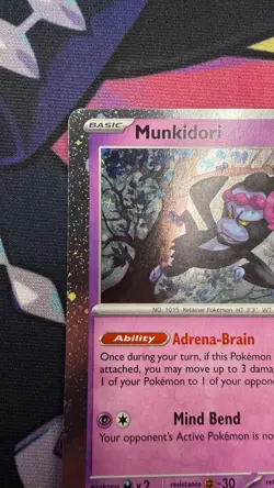 MISCUT - ERROR - Munkidori 095/167 - Pokemon Trick or Trade 2024 - Holo Rare #35 - Image 4