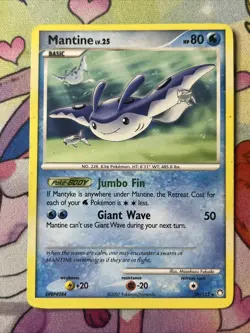 Mantine - 29/123 - Rare PL/MP, English Pokemon Mysterious Treasures - Image 1