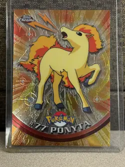 2000 Topps Chrome Pokemon TV Animation Edition Ponyta #77 - Image 1