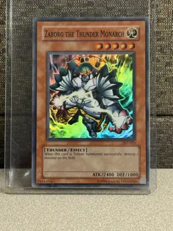 Yugioh Zaborg the Thunder Monarch AST-023 Super Rare Ancient Sanctuary - Image 1