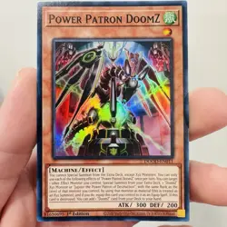 Yugioh! Power Patron DoomZ DOOD-EN011 Super Rare 1st Ed NM - Image 1