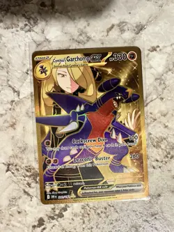 Pokemon TCG Destined Rivals Cynthia's Garchomp EX 241/182 Secret Rare Card - Image 1