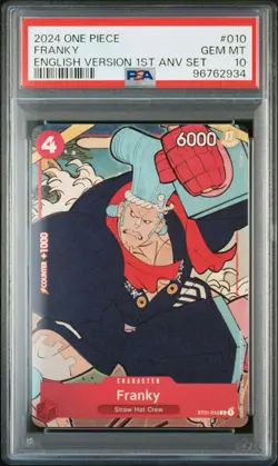PSA10 Franky English 1st Anniversary Set One Piece Card - Image 2