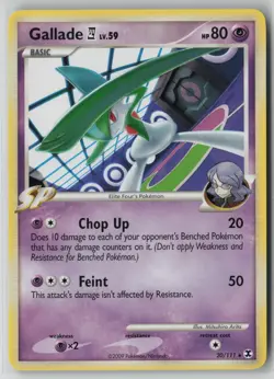 Gallade 20/111 Pokemon TCG Rising Rivals Regular Card Rare (Light Play) LP 1 - Image 1