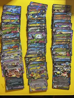 Pokemon TCG EX Lot of 75 Ex Cards Mega Tera Charizard Pikachu Blastoise Eevee - Image 1