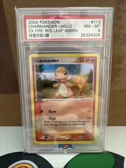 Charmander Holo PSA 8 (113/112) EX Fire Red & Leaf Green Pokemon Card - Image 1