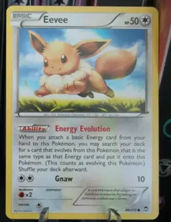 POKEMON TCG CARD - XY FURIOUS FISTS - EEVEE 80/111 NM - Image 1