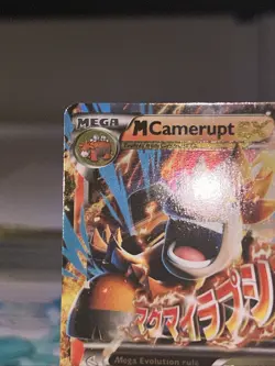 Pokemon Mega M Camerupt EX Holo Black Star Promo Card XY198 - Image 2