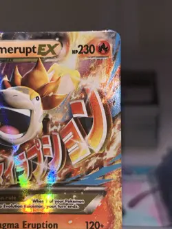 Pokemon Mega M Camerupt EX Holo Black Star Promo Card XY198 - Image 3