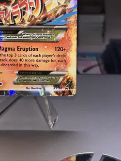 Pokemon Mega M Camerupt EX Holo Black Star Promo Card XY198 - Image 4