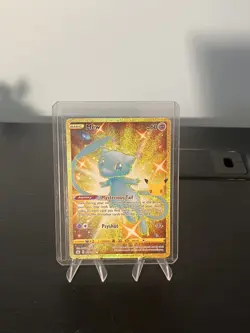 Celebrations Mew Full Art Ultra Rare Gold Holo 25/25 Pokemon Card - Image 1
