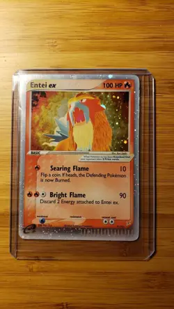 Pokemon TCG English Card ex Team Aqua vs. Magma Entei ex 91/95 Holo Rare - Image 1