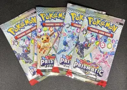 4x Prismatic Evolutions Pokemon TCG Booster Packs - 10 Cards/Pack - SEALED - Image 1