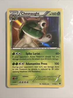 Chesnaught Holo Pokemon XY Breakthrough 11/162 Rare Card VLP - Image 1
