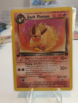 Dark Flareon 35/82 1st Edition- NM- Non Holo- Team Rocket- Vintage Pokemon Card - Image 1
