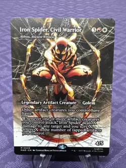 MTG Iron Spider, Civil Warrior 39 Borderless Marvel's Spider-Man NM MAR Non-FOIL - Image 1