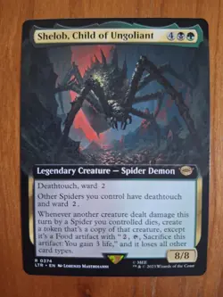 Shelob, Child of Ungoliant LTR 374 Ext. Art Rare Tales Middle Earth Spider MTG - Image 1