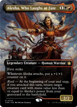 NM - Alesha, Who Laughs at Fate (Borderless) R Foundations 343 - Image 1