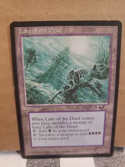 MTG ALLIANCES (1996) LAKE OF THE DEAD FINE condition LIGHTLY PLAYED RARE LAND - Image 1