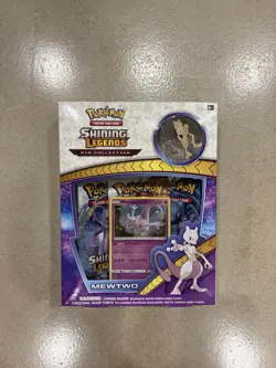 Mewtwo - Pokemon Shining Legends Pin Collection Box Factory Sealed TCG - Image 1