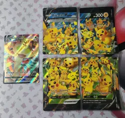 Pokemon TCG Promos Pikachu V-Union & Meowth VMAX NM - Image 1