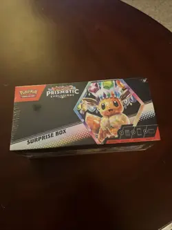 Pokemon TCG PRISMATIC EVOLUTIONS Surprise Box NEW FACTORY SEALED 4 PACKS 1 PROMO - Image 1