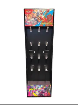 Pokemon TCG Mega Evolution Retail Hanger Display Case With Stand (No Packs!) New - Image 1