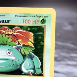 Shadowless Venusaur Holo Rare 15/102 Base Set Pokemon WOTC Vintage HP Crease - Image 3