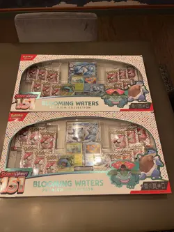 Pokemon TCG Blooming Waters Premium Collection Scarlet Violet 151 New Sealed x2 - Image 1