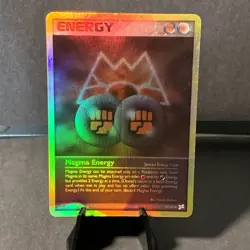 Pokemon TCG Magma Energy 87/95 Team Magma vs Team Aqua Reverse Holo HP Damaged - Image 1