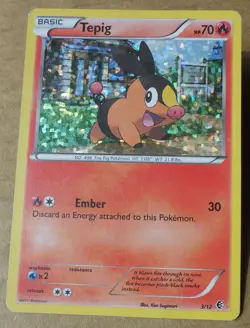 Tepig 3/12 Holo McDonald's 2011 Set Promo Pokemon LP - Image 1