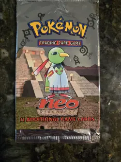 Vintage Pokemon Neo Discovery Booster Pack - Xatu Artwork - OPENED EMPTY - Image 3