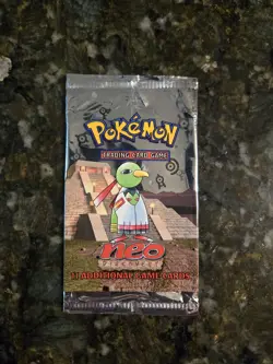 Vintage Pokemon Neo Discovery Booster Pack - Xatu Artwork - OPENED EMPTY - Image 4