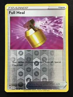 Full Heal Reverse Holo SWSH02: Rebel Clash #159/192 Pokemon TCG - Image 1