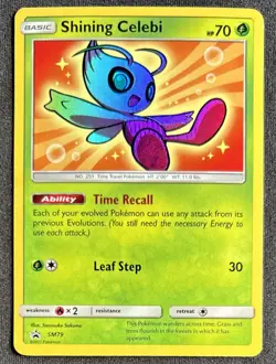 Shining Celebi - SM79 Shining Fates Promo Shiny Pokemon - NM - Image 1