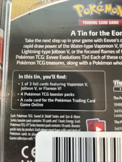 Pokemon TCG Eevee Evolutions Tin 2021 Vaporeon V New Factory Sealed - Image 4