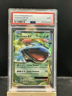 Venusaur ex 1/108 Ultra Rare Holo 2016 Pokemon XY Evolutions PSA 9 Mint - Image 1