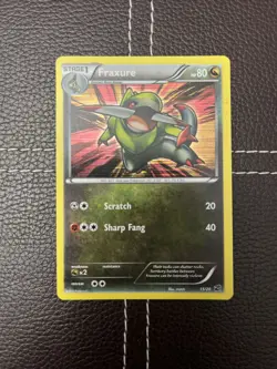 Pokemon TCG - Fraxure - 15/20 - Dragon Vault - VLP/NM Holo Rare (2012) - Image 1