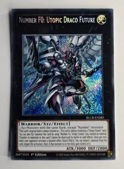 Yugioh Number F0: Utopic Draco Future - BLCR-EN085 Secret Rare 1st Ed. LP - Image 1