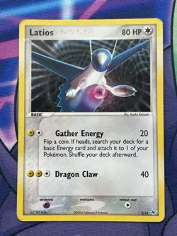 PAIR Latias & Latios SET of 2 cards Holo 4/10 & 2/10 2004 Pokemon TCG EX Played - Image 5
